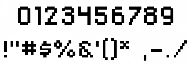 DisposableDroid BB Font OTHER CHARS