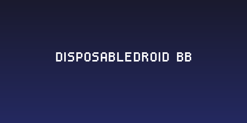 DisposableDroid BB Social Header