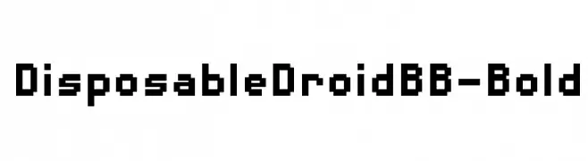 DisposableDroidBB-Bold  नि: शुल्क फ़ॉन्ट्स डाउनलोड