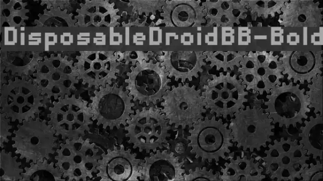 DisposableDroidBB-Bold Font examples