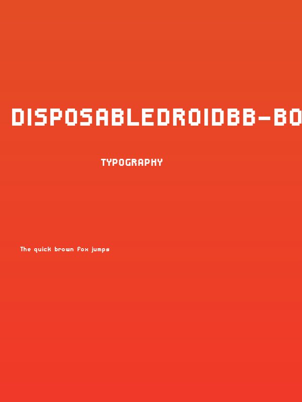 DisposableDroidBB-Bold Poster