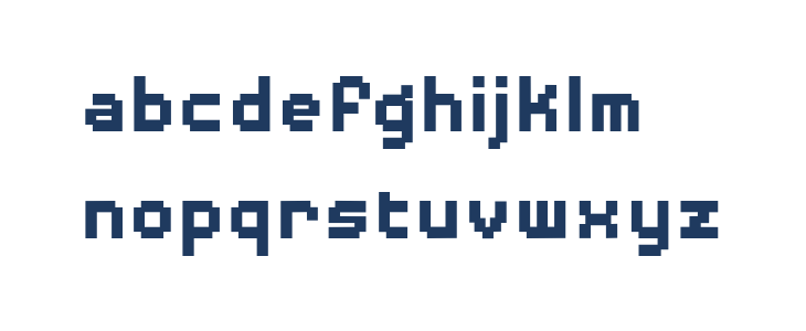 DisposableDroidBB-Bold Lowercase