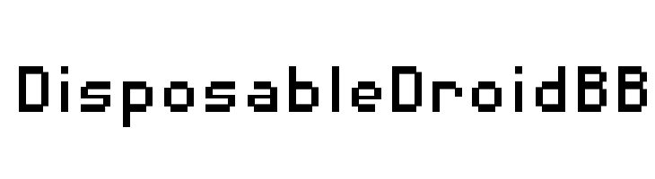 DisposableDroidBB  Frei Schriftart Herunterladen