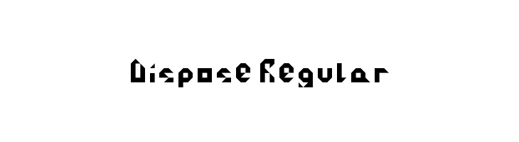 Dispose Regular Caratteri