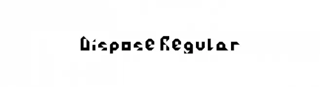 Dispose Regular  Frei Schriftart Herunterladen