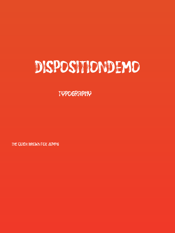 DispositionDEMO Poster