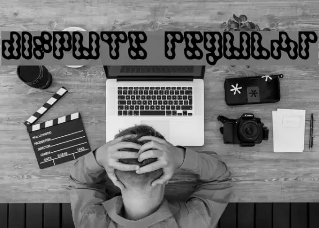 Dispute Regular Font examples