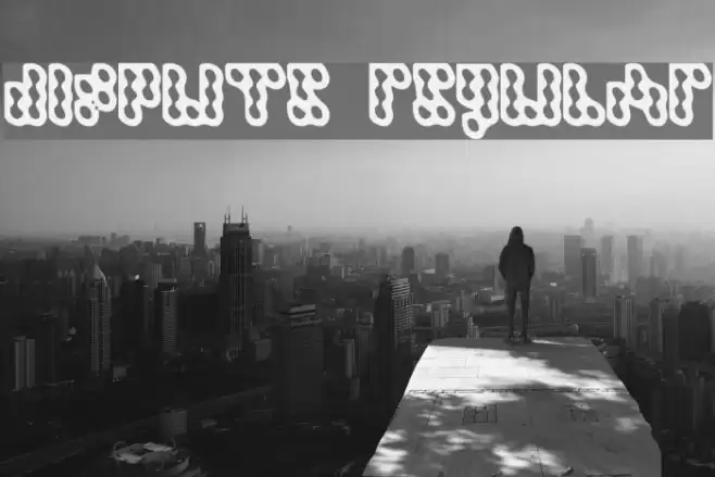 Dispute Regular Font examples