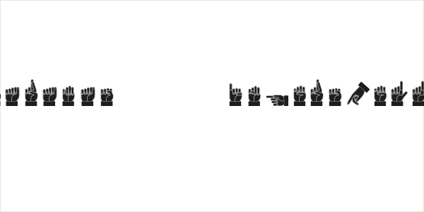 Dissaramas CRU Fingerspelling Logo