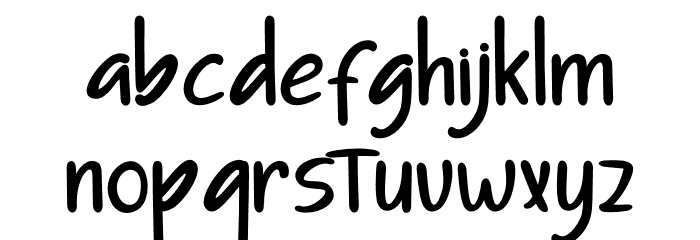 Dissert Font LOWERCASE