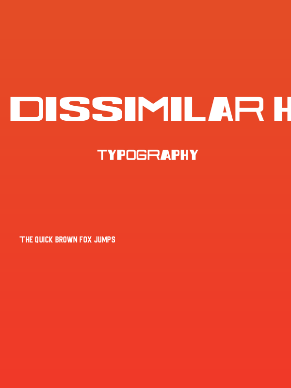 Dissimilar Headlines Poster