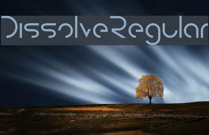 DissolveRegular Шрифта examples