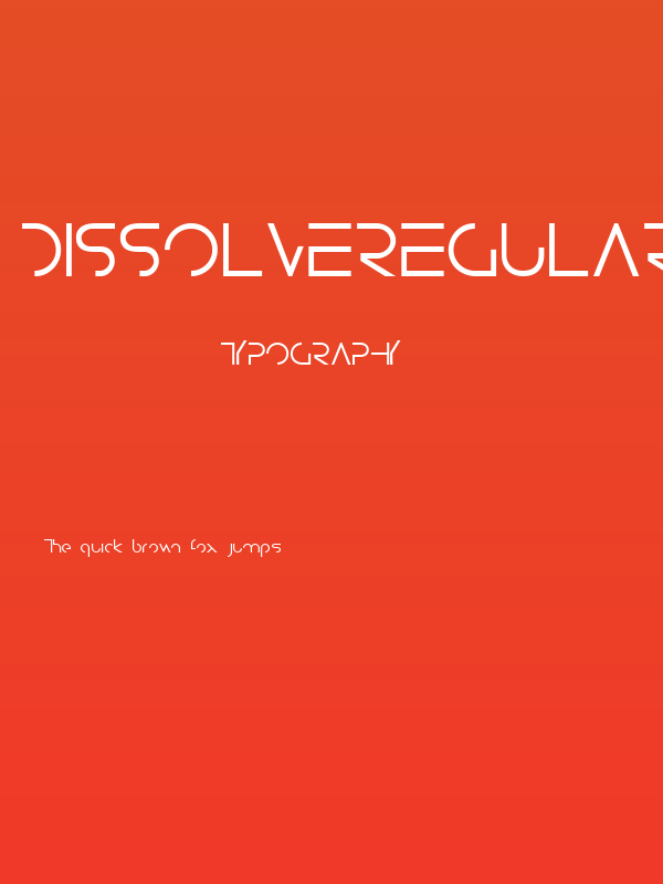 DissolveRegular Poster