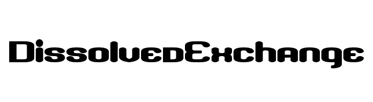 Dissolved Exchange  Frei Schriftart Herunterladen
