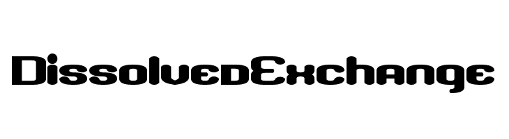 Dissolved Exchange  免费字体下载
