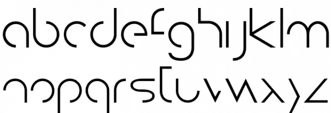 Dissolvelight フォント 小文字