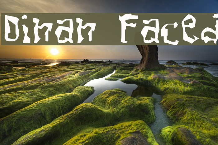 Dissonant Fractured Font examples