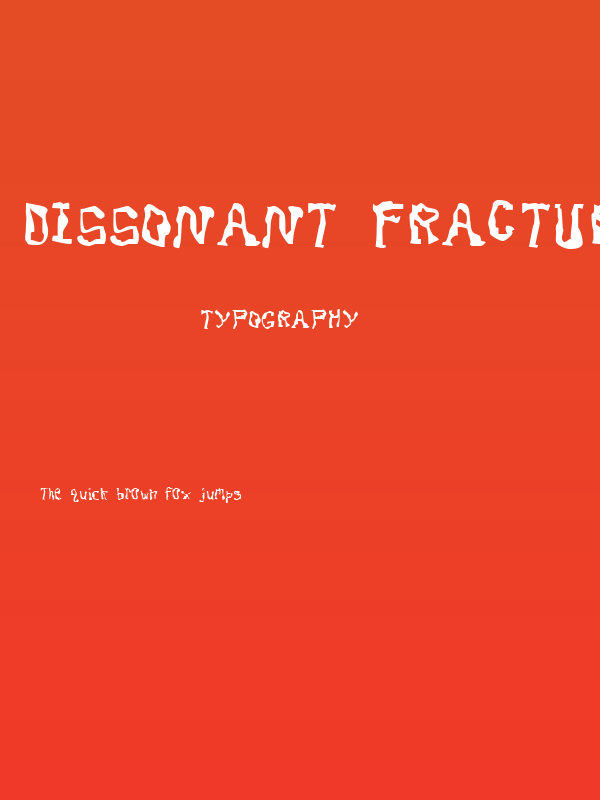 Dissonant Fractured Poster