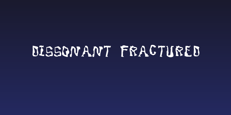 Dissonant Fractured Social Header