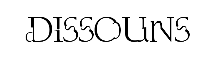Dissouns Font