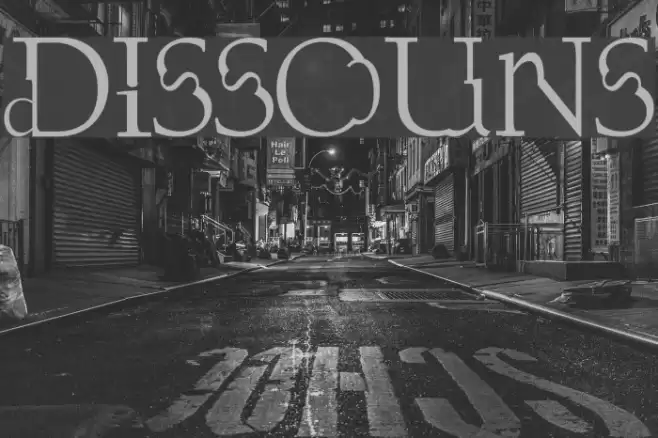 Dissouns Font examples