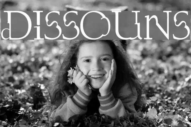 Dissouns Font examples