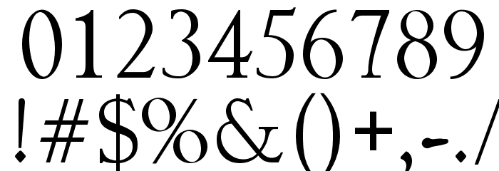 Distance Avero Font OTHER CHARS