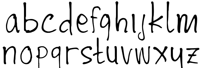 Distance Avero Font LOWERCASE