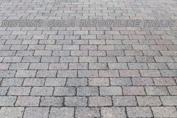 Distant Galaxy AltOutline Italic Font examples