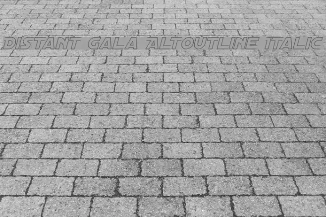 Distant Galaxy AltOutline Italic Example 2