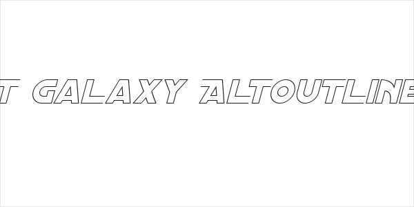 Distant Galaxy AltOutline Italic Logo