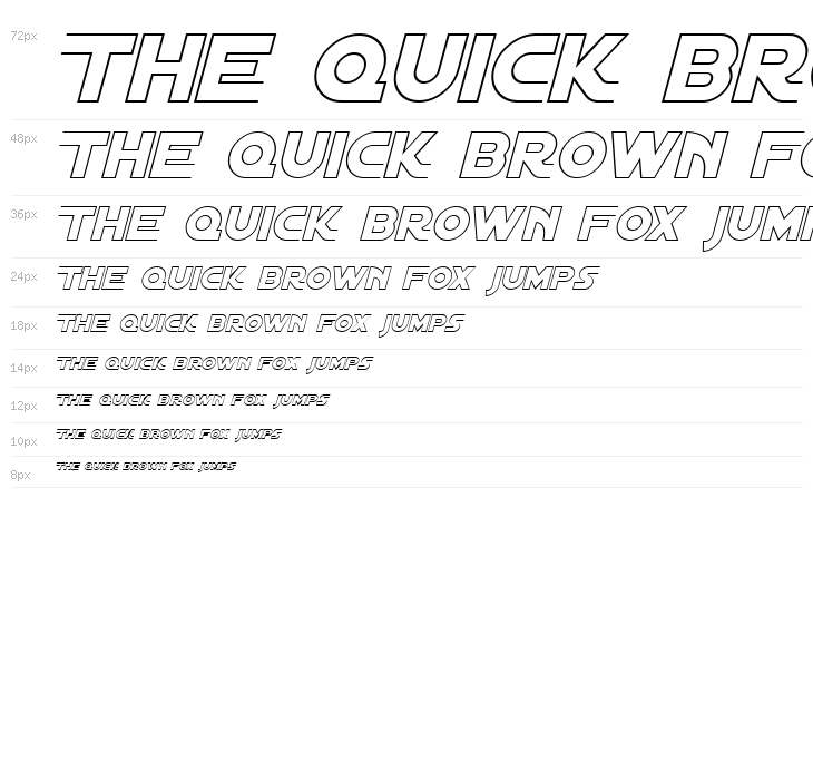 Distant Galaxy AltOutline Italic Waterfall