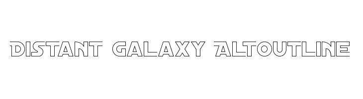 Distant Galaxy AltOutline Font