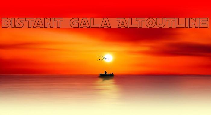 Distant Galaxy AltOutline Font examples