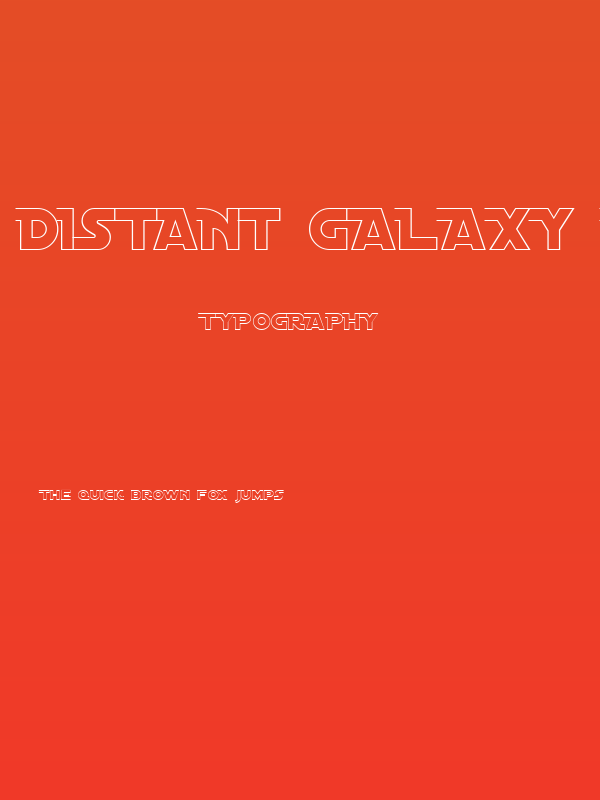 Distant Galaxy AltOutline Poster