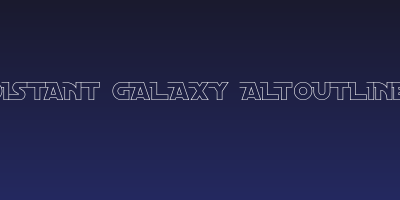 Distant Galaxy AltOutline Social Header