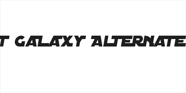 Distant Galaxy Alternate Italic Logo