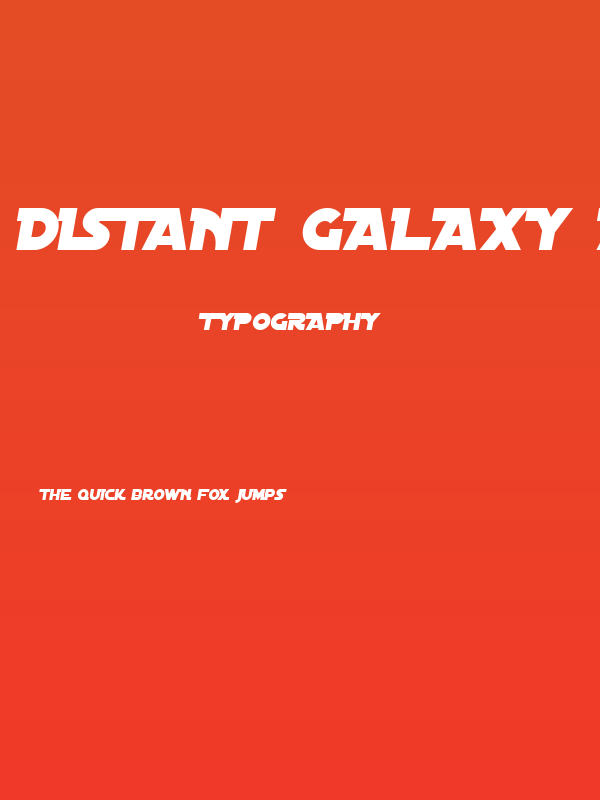 Distant Galaxy Alternate Italic Poster