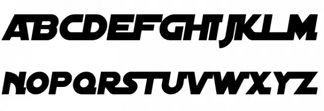Distant Galaxy Alternate Italic Schriftart Kleinbuchstaben