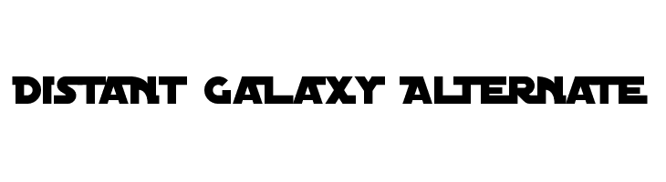 Distant Galaxy Alternate फ़ॉन्ट