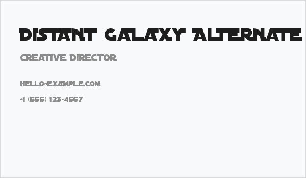 Distant Galaxy Alternate Business Card
