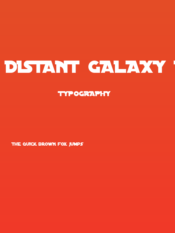 Distant Galaxy Alternate Poster