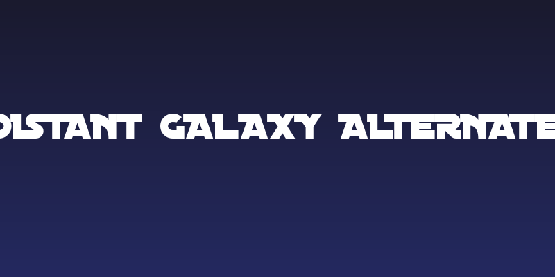 Distant Galaxy Alternate Social Header