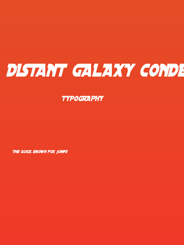 Distant Galaxy Condensed Italic Poster