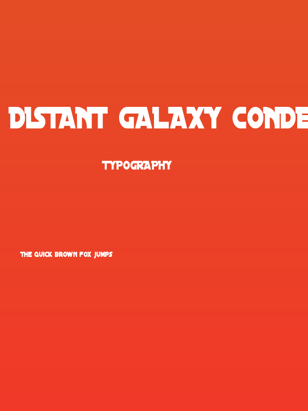 Distant Galaxy Condensed Poster
