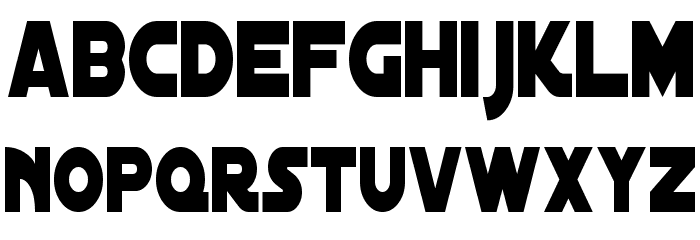 Distant Galaxy Condensed Font LOWERCASE