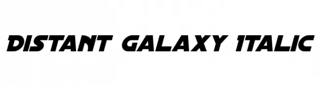 Distant Galaxy Italic  لخطوط تنزيل