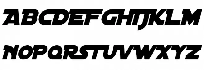 Distant Galaxy Italic Polices MAJUSCULES