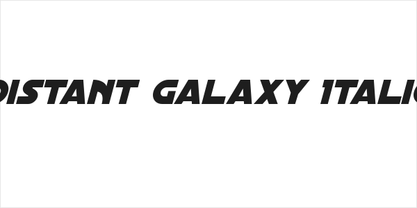 Distant Galaxy Italic Logo