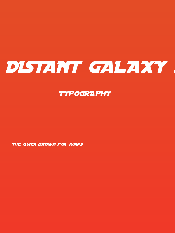 Distant Galaxy Italic Poster